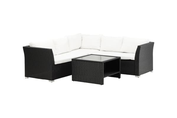 Haiti loungesæt 2 dele hvid,sort.