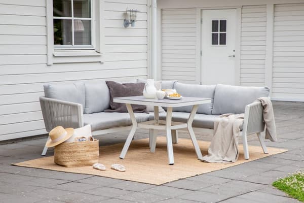 Virya loungesett 2 deler grå,hvit.