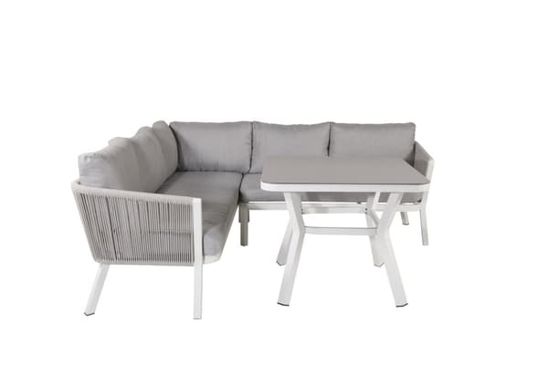 Virya loungesett 2 deler grå,hvit.