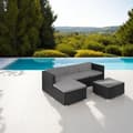 Miniatyrbild 10 av 11: Loungeset/Loungegrupp rotting Lignano - svart