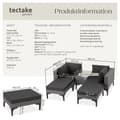 Miniatyrbild 6 av 11: Loungeset/Loungegrupp Bellaria med aluminiumstomme - grå