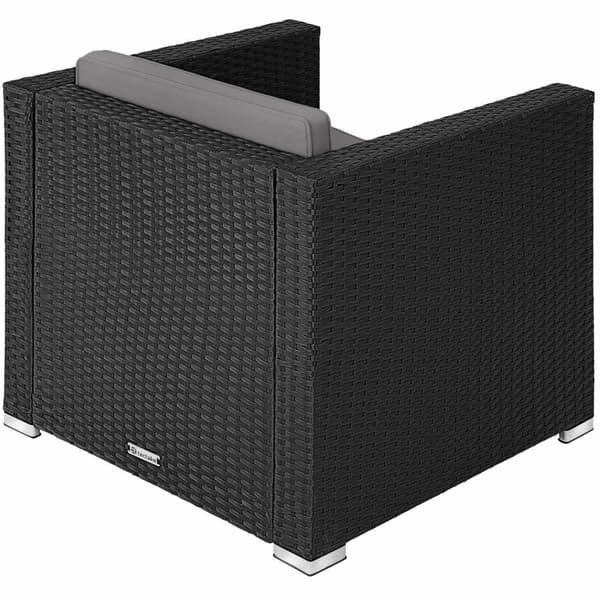 Polyrattan havestol Lignano - sort