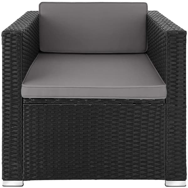 Polyrattan havestol Lignano - sort