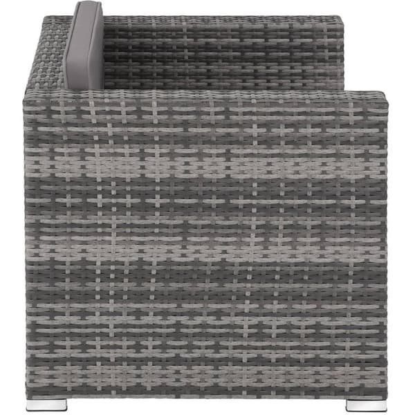 Polyrattan havestol Lignano - grå