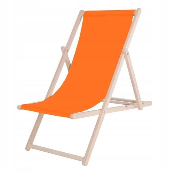 Trädgårdsstol - SPRINGOS - Fällbar chaise longue - Bokträ - Justerbar i 3 positioner - 120 kg