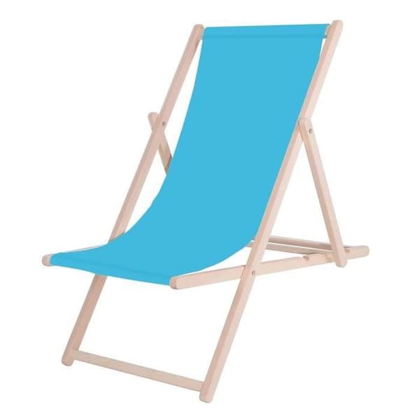 SPRINGOS® Trädgårdsstol Hopfällbar strandstol i trä 120 kg