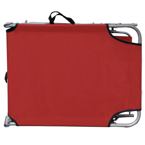 Solsäng Med Tak 189X58X27 Cm Röd