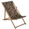 Miniatyrbild 1 av 4: SPRINGOS® Trädgårdsstol impregnerad hopfällbar solstol i Beach Wood 120 kg - Moro
