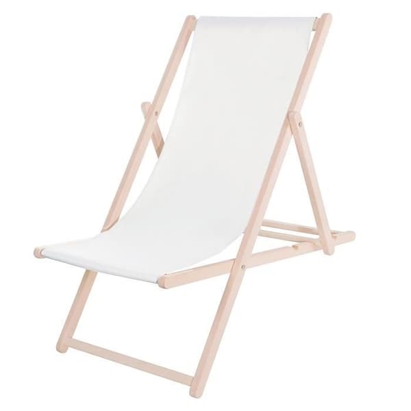 SPRINGOS® Trädgårdsstol Hopfällbar strandstol i trä 120 kg