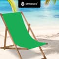 Miniatyrbild 4 av 4: Fällbar Beach Wood Trädgårdsstol - SPRINGOS® - Grön - 120 kg