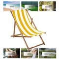Miniatyrbild 3 av 4: Fällbar Beach Wood Trädgårdsstol - SPRINGOS - 120 kg