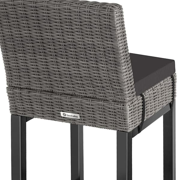 Barstol Latinan i polyrattan - grå
