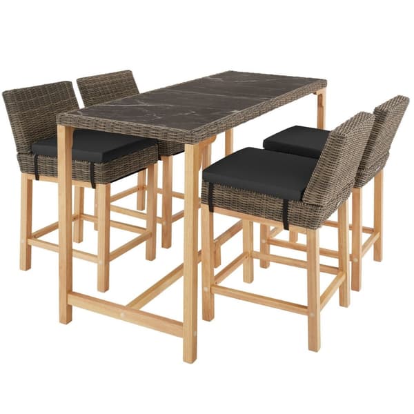Barstol Latinan i polyrattan - natur