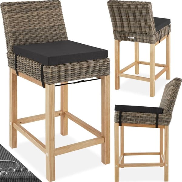 Barstol Latinan i polyrattan - natur