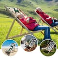 Miniatyrbillede 4 af 6: Liggestol foldbar lavet af træ - klapstol foldbar liggestol solstol strandstol træ klapstol solstol havestole blomster 1 stk