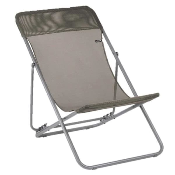 Chaise longue LAFUMA Maxi Transat - Grafit - Generösa dimensioner - Lätt att underhålla