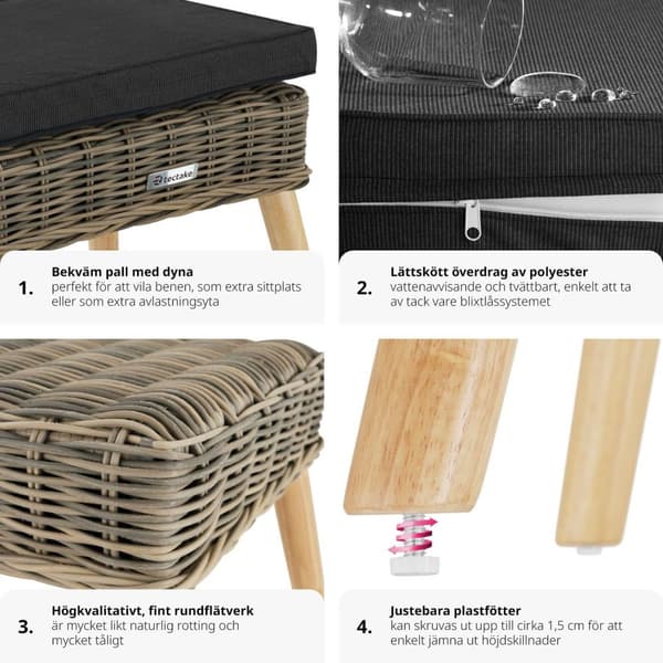 Pall i rotting Vibo 150 kg - natur
