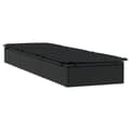 Miniatyrbillede 5 af 11: vidaXL liggestol 1 stk. med hynde 201x55x62 cm polyrattan sort