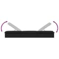 Miniatyrbillede 8 af 11: vidaXL liggestol 1 stk. med bord polyrattan sort