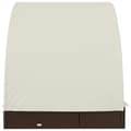 Miniatyrbillede 7 af 11: vidaXL 2-personers solseng rundt tag 211x112x140 cm polyrattan brun