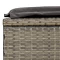 Miniatyrbillede 11 af 11: vidaXL liggestol med rundt tag 211x57x140 cm polyrattan grå
