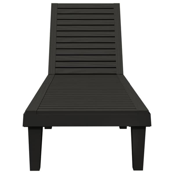 vidaXL liggestol 155x58x83 cm polypropylen sort