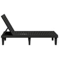 Miniatyrbillede 4 af 9: vidaXL liggestol 155x58x83 cm polypropylen sort