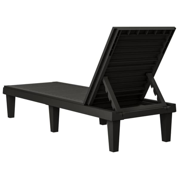 vidaXL liggestol 155x58x83 cm polypropylen sort