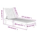 Miniatyrbillede 9 af 9: vidaXL liggestol 155x58x83 cm polypropylen sort