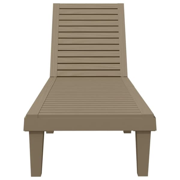 vidaXL Solseng lysebrun 155x58x83 cm polypropylen
