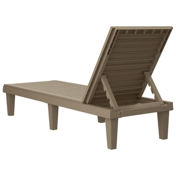 vidaXL Solseng lysebrun 155x58x83 cm polypropylen