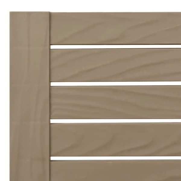 vidaXL Solseng lysebrun 155x58x83 cm polypropylen