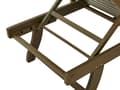 Miniatyrbild 9 av 11: Solstol för trädgården Mörk akaciaträ Naturlig Justerbart ryggstöd Inbyggda hjul Rustik Traditionell stil