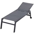 Miniatyrbillede 4 af 9: Rootz Lounger Garden - Grå - Aluminium, Mesh - 66,53 cm x 25,59 cm x 40,15 cm