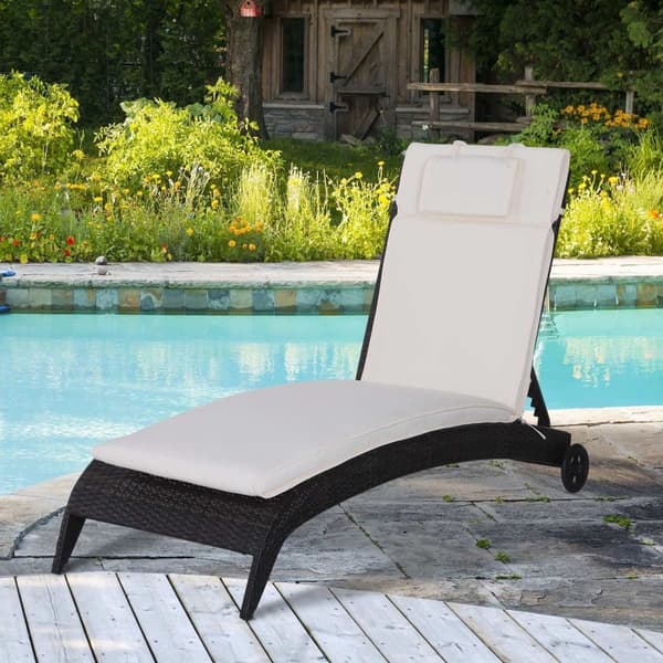 Rootz liggunderlag med dyna - vit - polyester, bomull, fiber - 77,95 cm x 20,86 cm x 1,96 cm