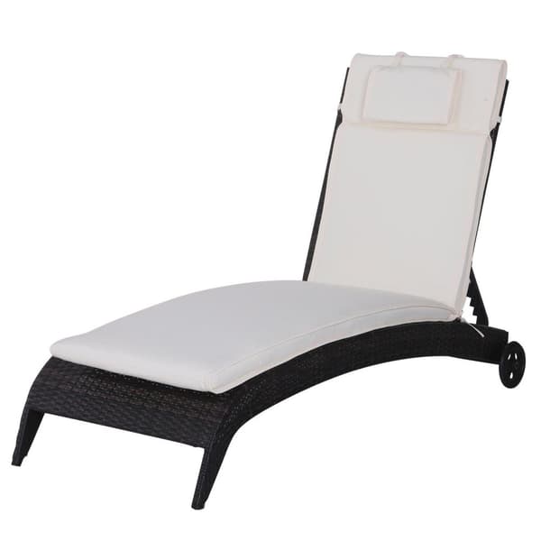 Rootz liggunderlag med dyna - vit - polyester, bomull, fiber - 77,95 cm x 20,86 cm x 1,96 cm