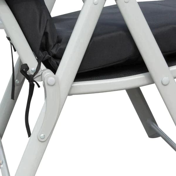 Rootz Sun Lounger - Beach Lounger - Garden Lounger - Foldable - Adjustable - Black - 137 X 63.5 X 100.5 Cm