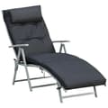 Miniatyrbillede 1 af 10: Rootz Sun Lounger - Beach Lounger - Garden Lounger - Foldable - Adjustable - Black - 137 X 63.5 X 100.5 Cm