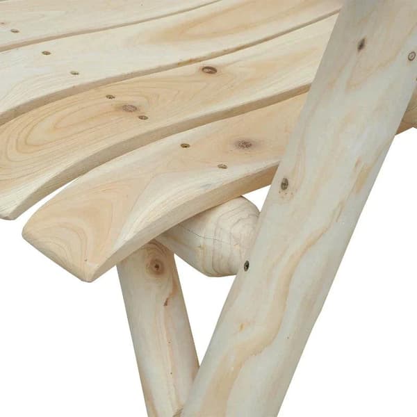 Rootz Garden Chair - Wooden Chair - Lounge Chair - Outdoor Lounge Chair - Natural Wood - 83 X 68 X 101cm