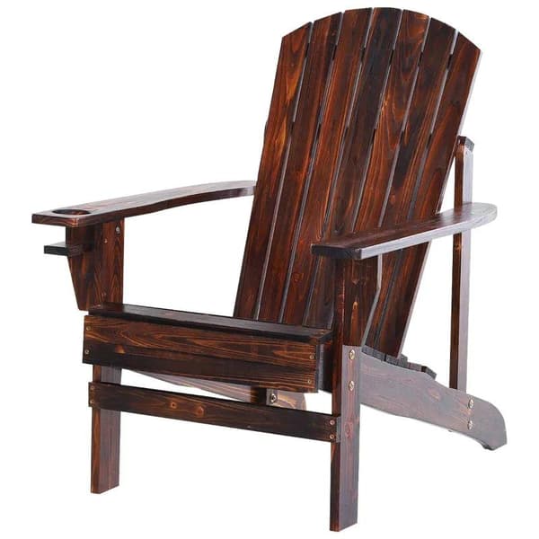 Rootz Trädgårdsstol - Adirondack Stol - Solstol - Balkongstol - Trä - 72,5 x 97 x 93 cm