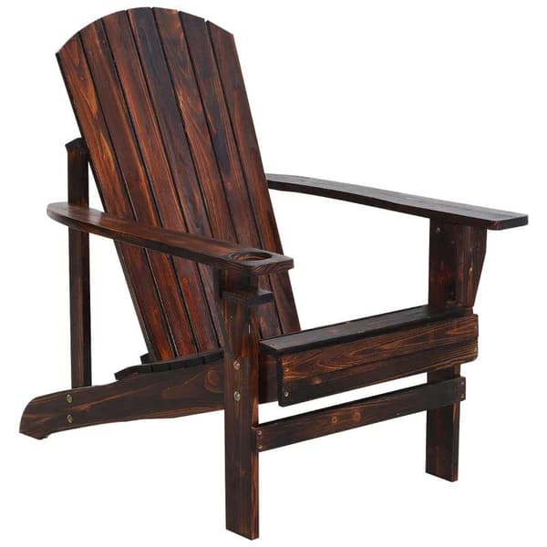 Rootz Trädgårdsstol - Adirondack Stol - Solstol - Balkongstol - Trä - 72,5 x 97 x 93 cm