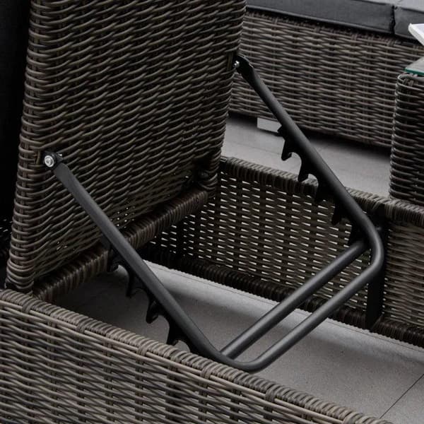 Rootz liggestole - liggestole - havestole - stofstole - grå - 60 x 195 x 86 cm