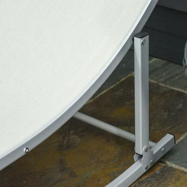 Rootz Solstol - Solstolar - Trädgårdsstolar - Tygstolar - Beige - 165 x 61 x 63 cm