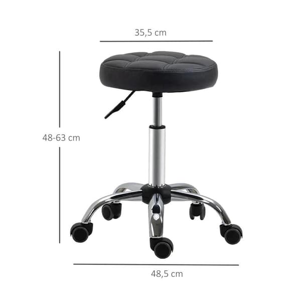 Rootz Lounge Chairs - Saloon pallar - Höjdjusterbar - 35,5 cm x 35,5 cm x 63 cm