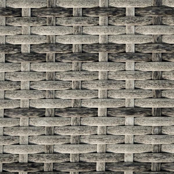 Rootz Poly Rattan aurinkotuoli - Puutarhatuoli tyynyillä - 5-portainen säädettävä rottinki-istuin - Puutarhakalusteet - S-muoto - Metalli - Harmaa - 2