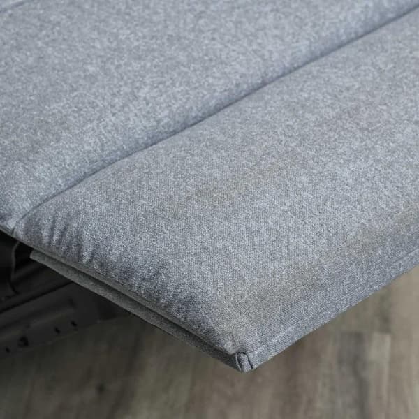 Rootz Lounge Chair - Avkopplingsstol - Fåtölj - Med liggfunktion - TV-fåtölj - TV-stol - Polyester - Grå - 90 x 96 x 98 cm