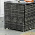 Miniatyrbillede 4 af 7: Rootz Havemøbelsæt - 5 stk Polyrattan Havemøbler - Spisestuesæt - Havesæt - Sofasæt - Stål/PE Polyrattan/Polyester - Grå