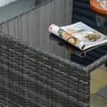 Miniatyrbillede 5 af 7: Rootz Havemøbelsæt - 5 stk Polyrattan Havemøbler - Spisestuesæt - Havesæt - Sofasæt - Stål/PE Polyrattan/Polyester - Grå