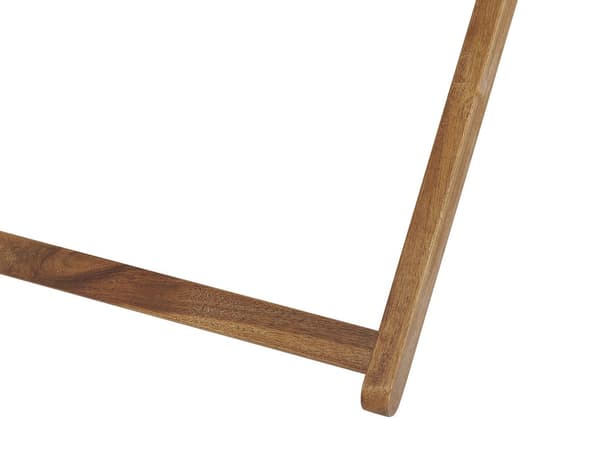 Fällbar Solstol Ljust Akaciaträ med Off-White 2 Ersättningstyger med Trendigt Mönster Hammock Hopfällbar Solsäng
