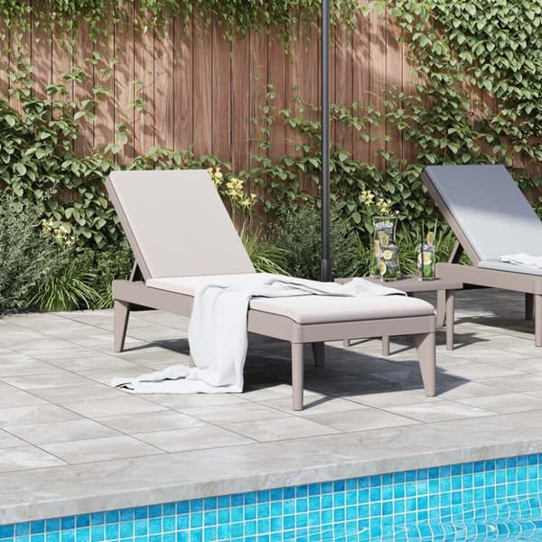 vidaXL Solseng cappuccino 186x60x29 cm PP